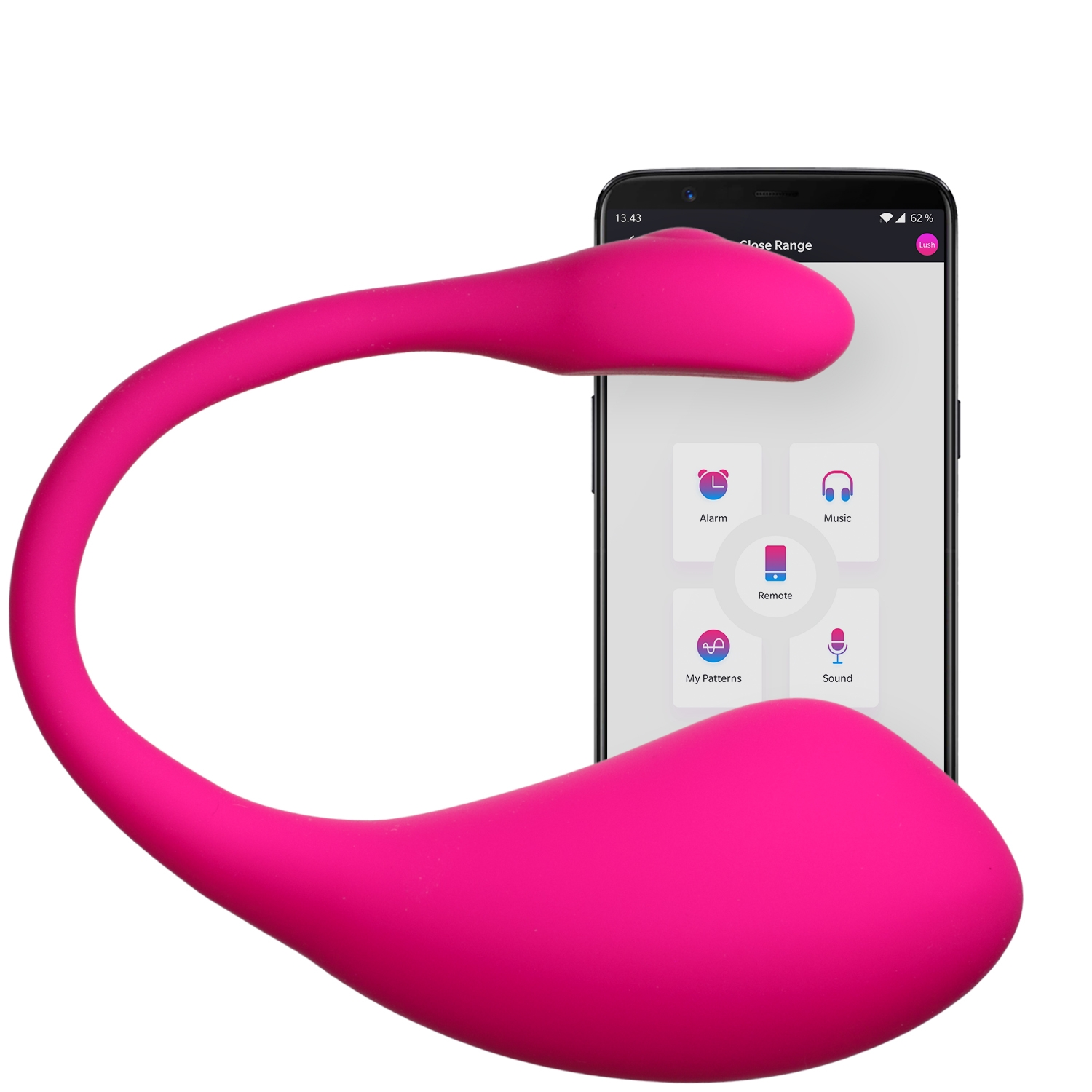 Lovense Lush 2 App-Controlled G-Spot Vibrator - Rose