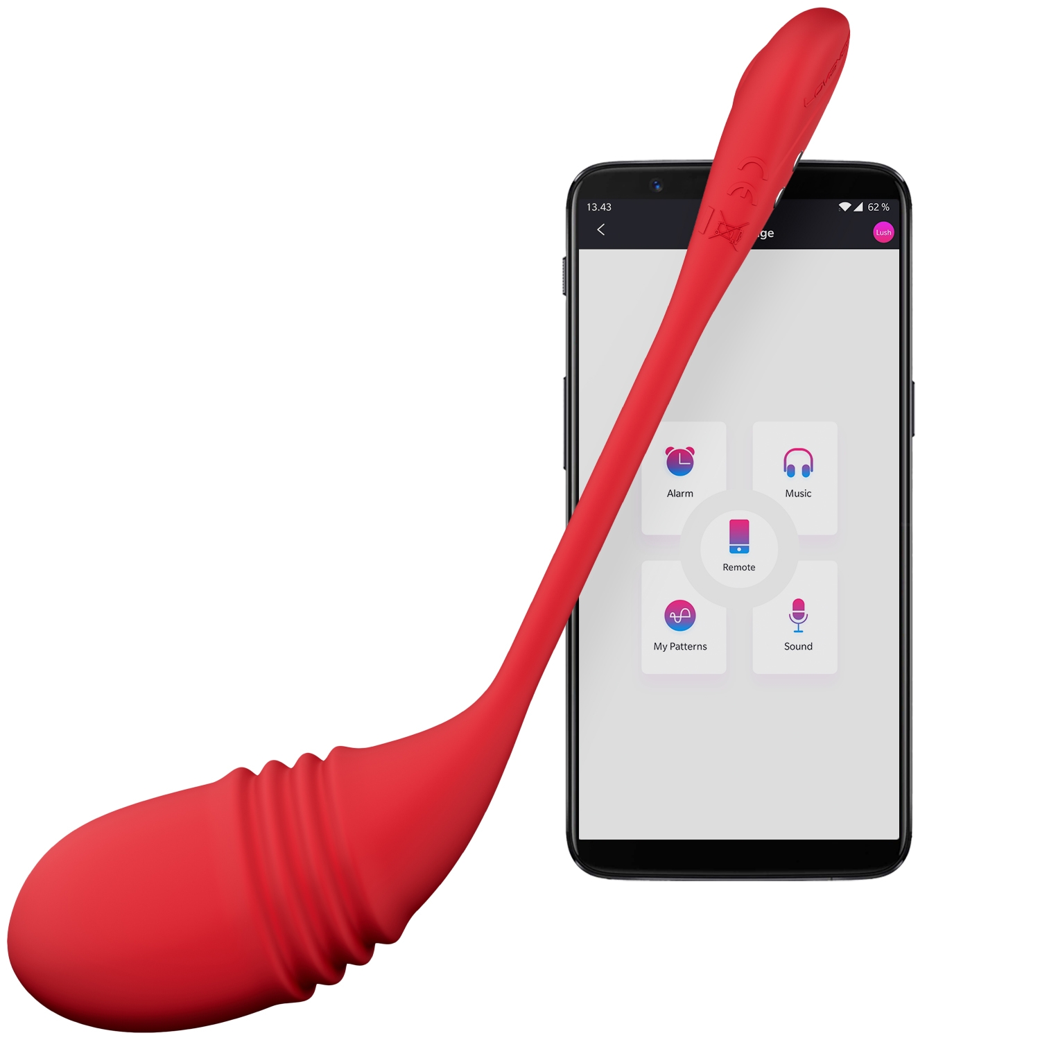 Lovense Vulse App-Controlled Hands-Free Thrusting Egg - Pink