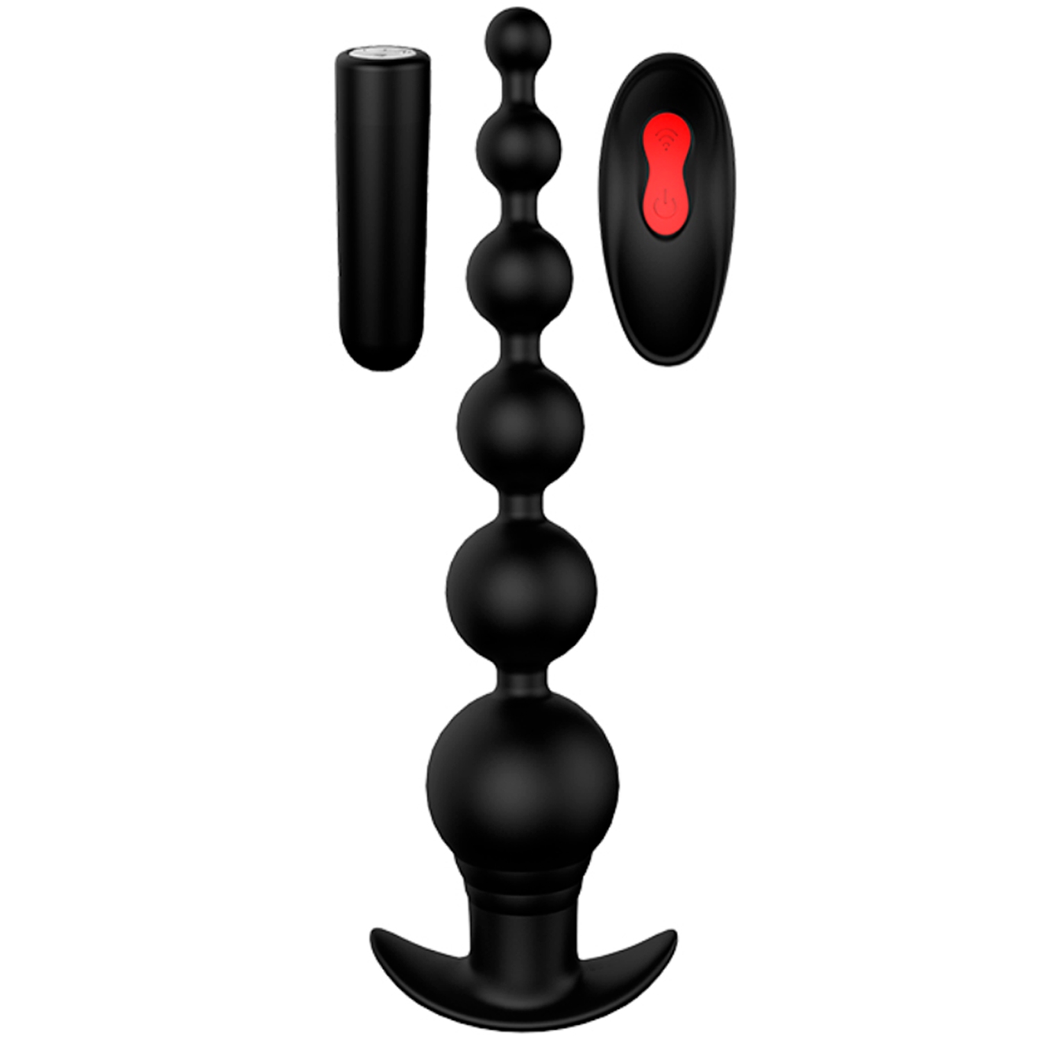 Dream Toys Cheeky Love Remote Controlled Anal Beads - Black