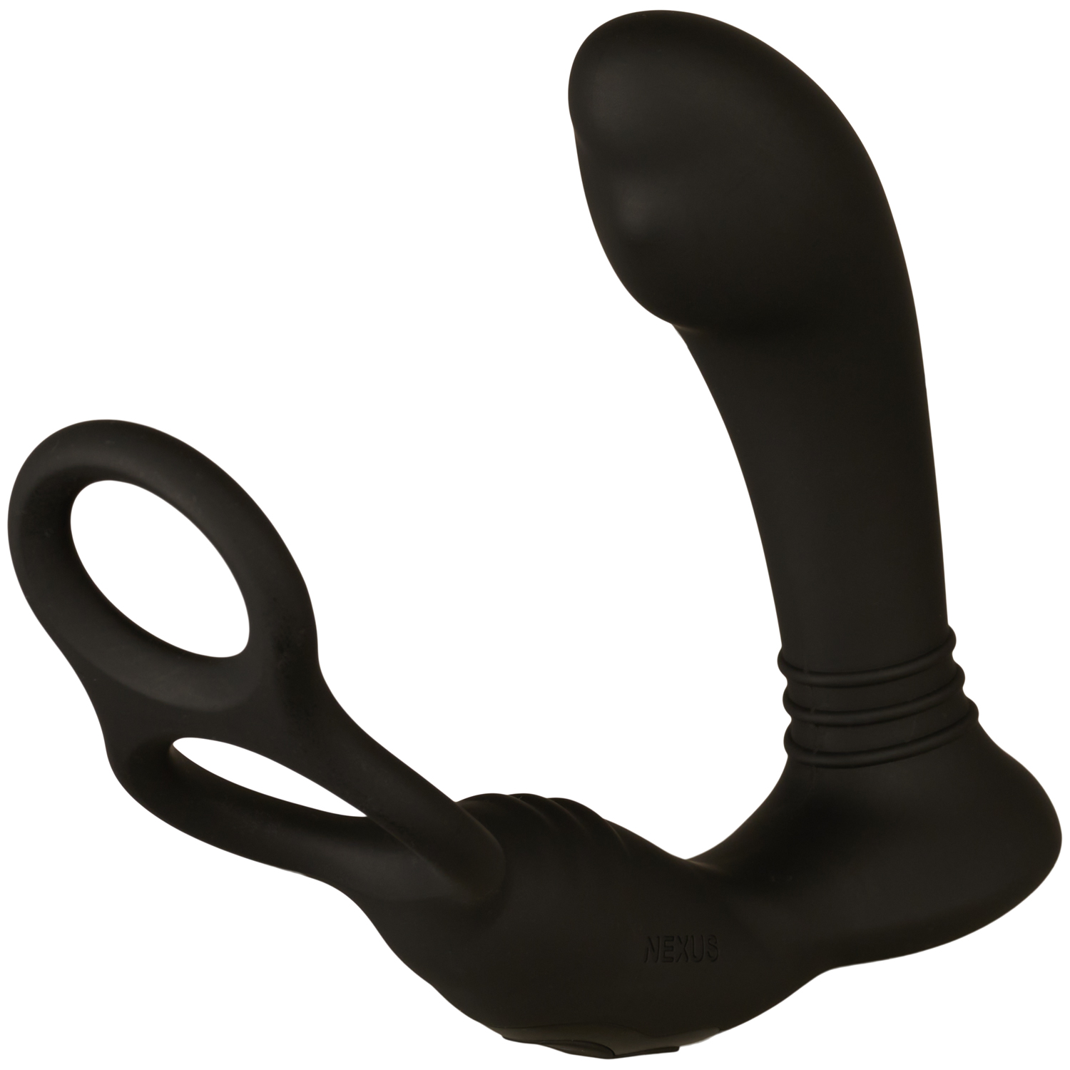 Nexus Simul8 Dual Anal & Perineum Cock and Ball Vibrator with Cock Ring - Black