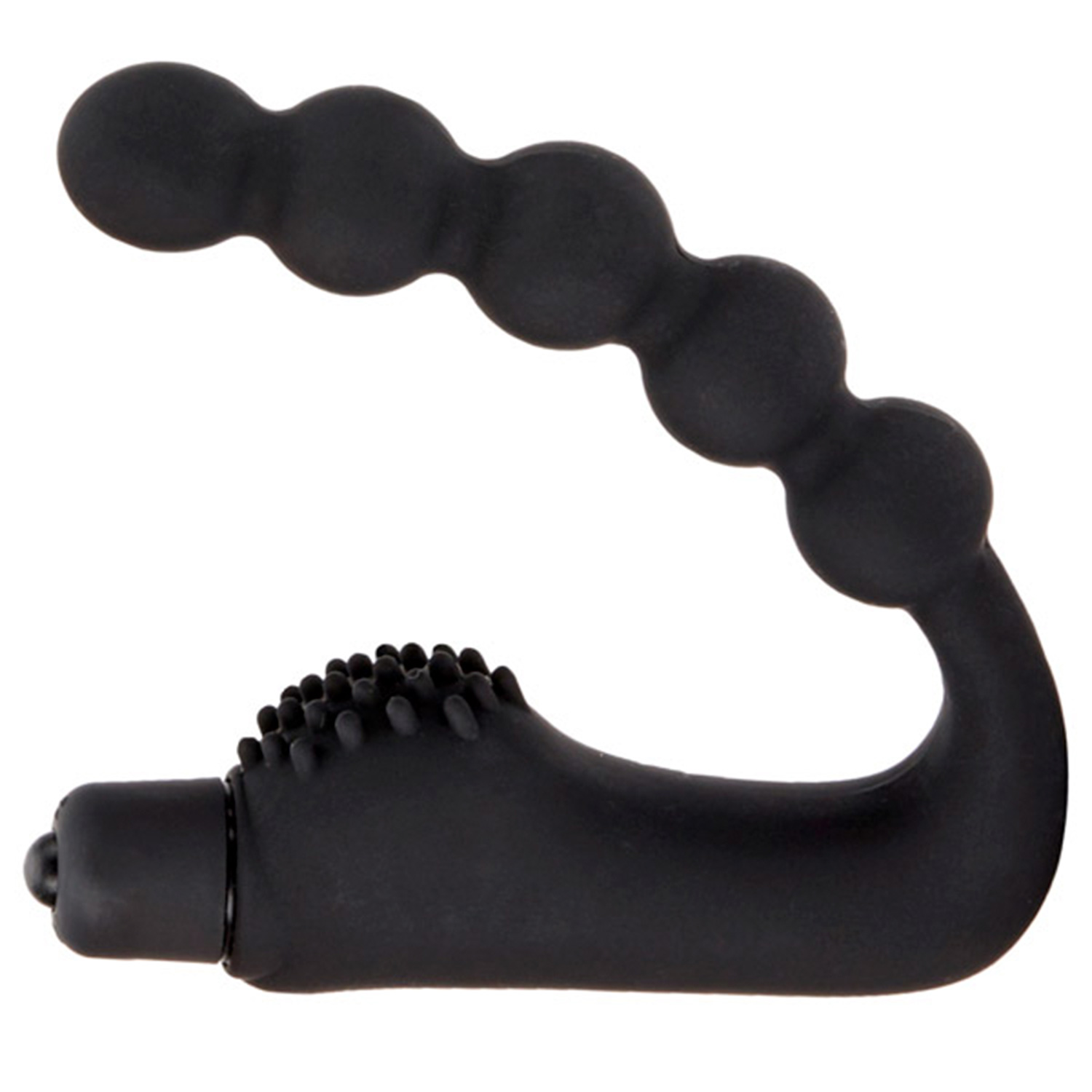 Sinful Beaded Prostate Vibrator - Black