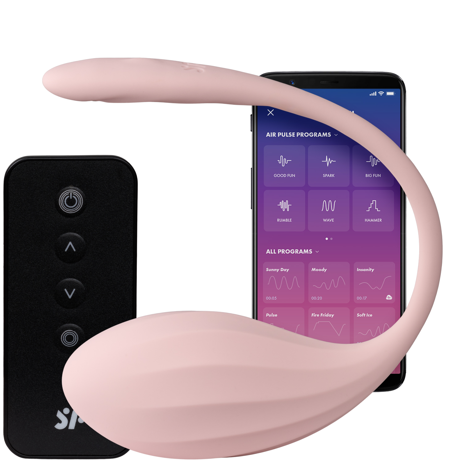 Satisfyer Ripped Petal Wearable Egg Vibrator - Pink