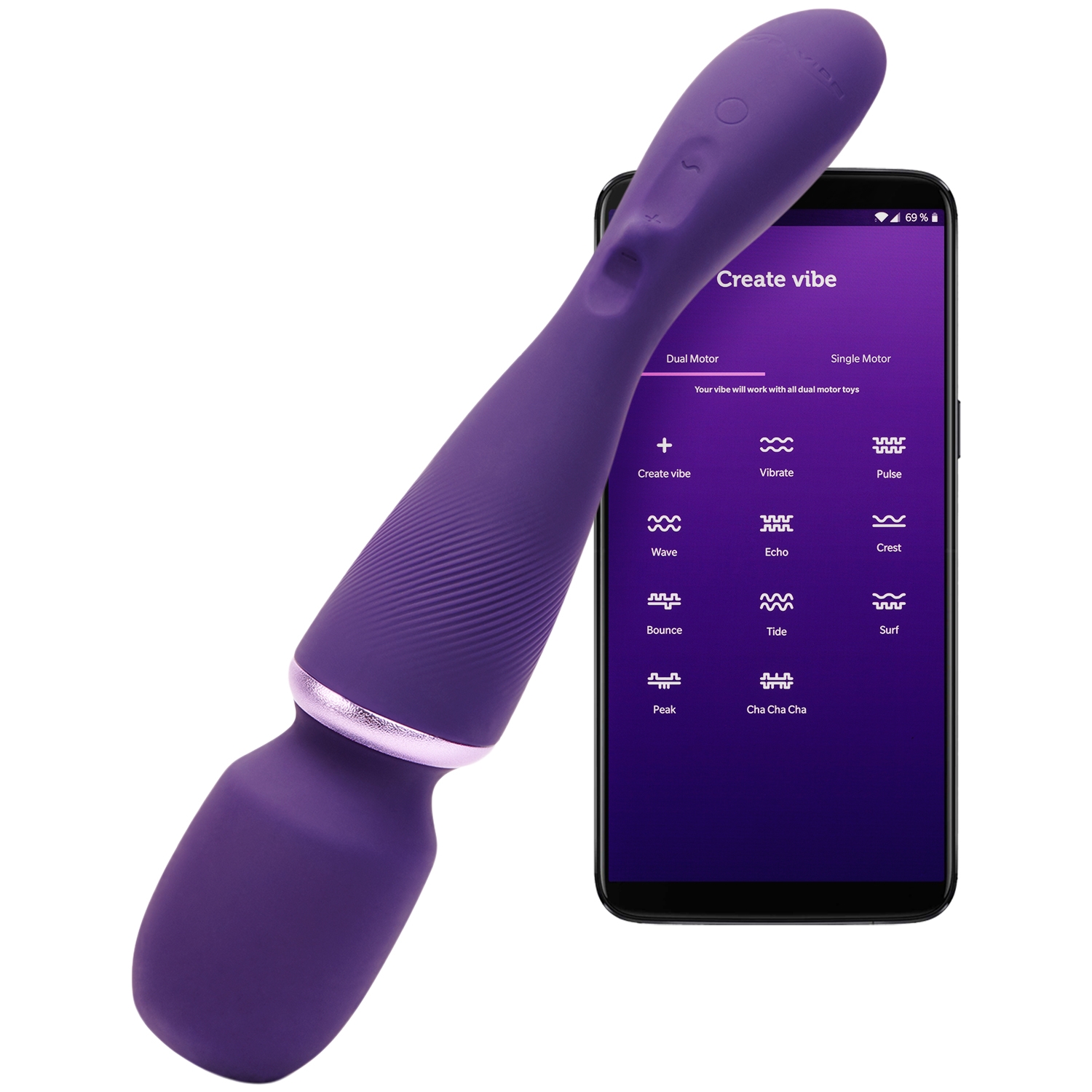 We-Vibe Wand Vibrator with Attachments - Purple