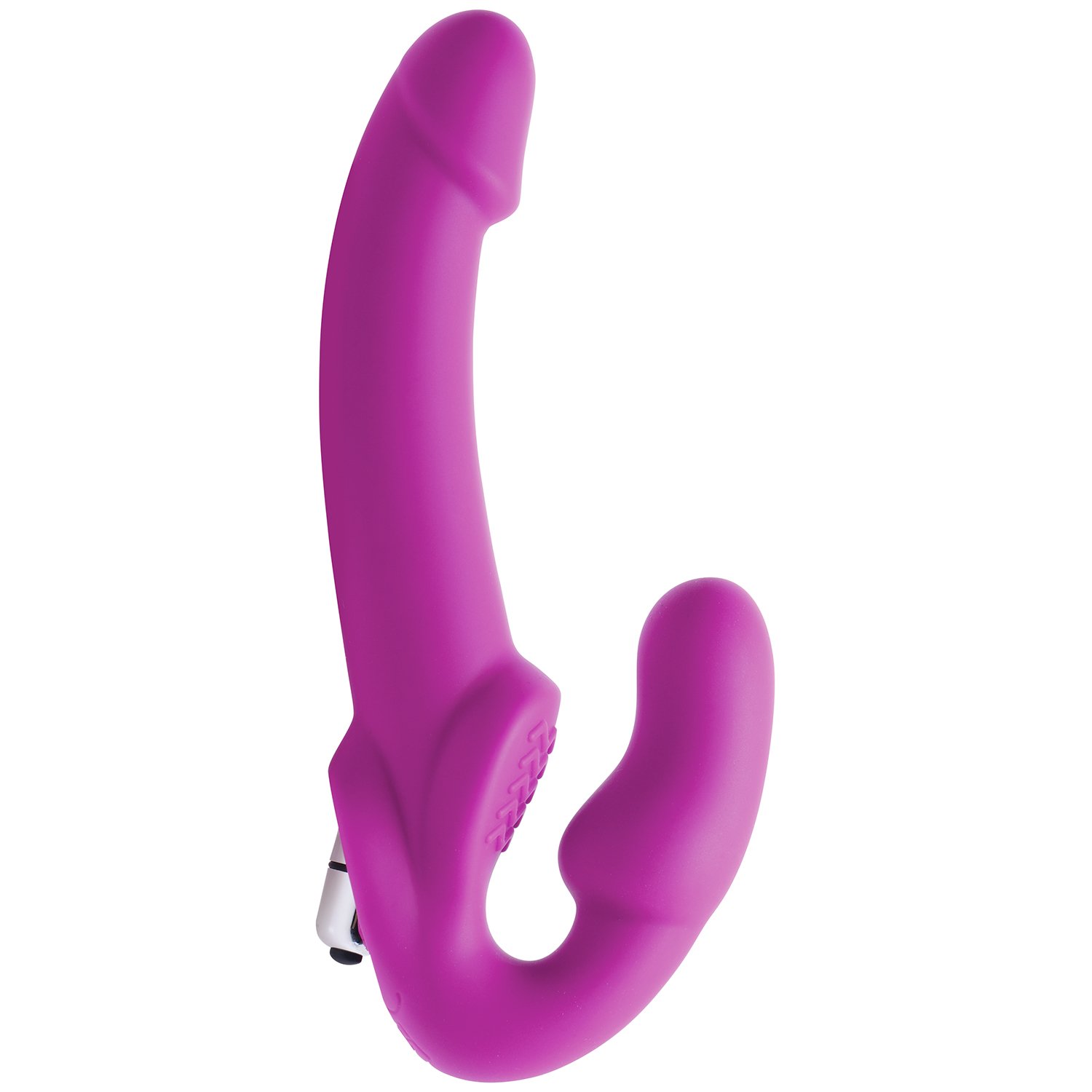 Strap U Evoke Strap-on Dildo with Vibrator - Purple