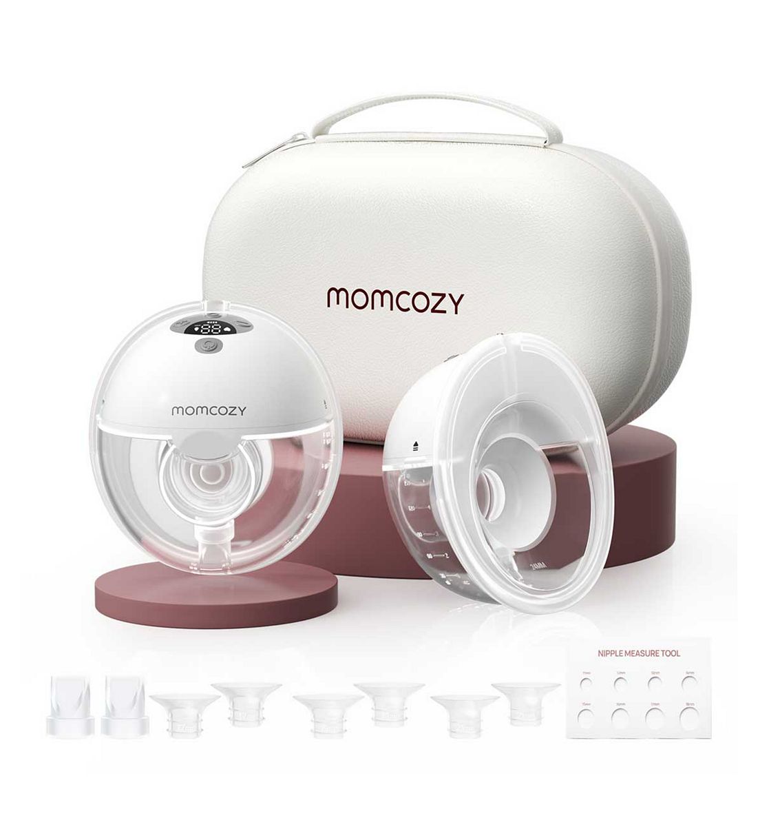 Momcozy M5 Smart Wearable Electric Breast Pump Double-Gray